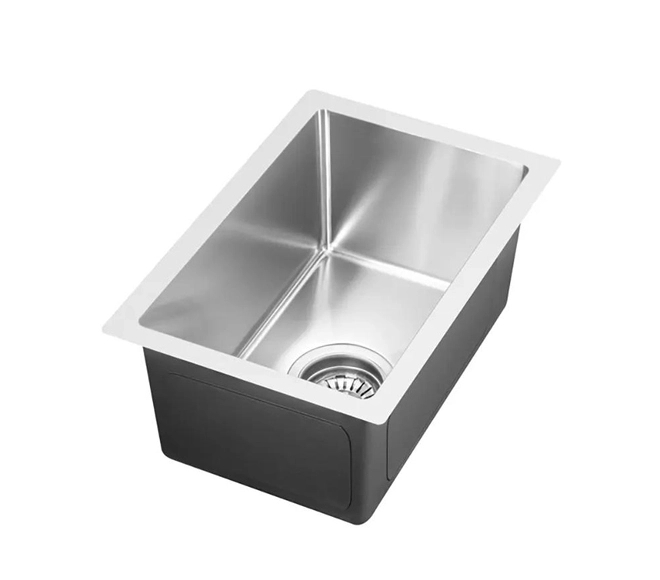 one bowl stainless steel sink